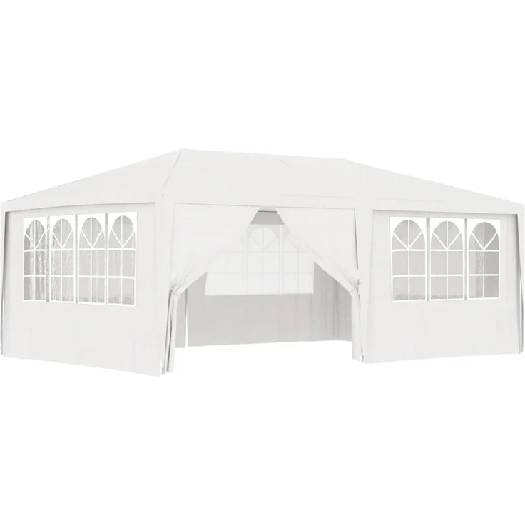 vidaXL Profi-Partyzelt mit Seitenwänden 4×6 m Weiß 90 g/m² 48527 – Bild 2