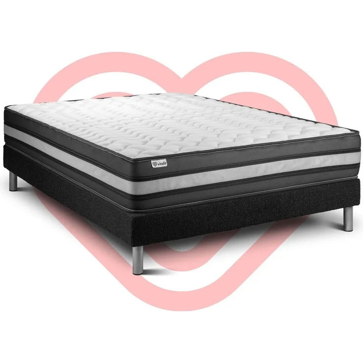 Matratzenset VITAL POWER ZEN 130 x 200 cm Bettrahmen Kit Schwarz – Bild 6
