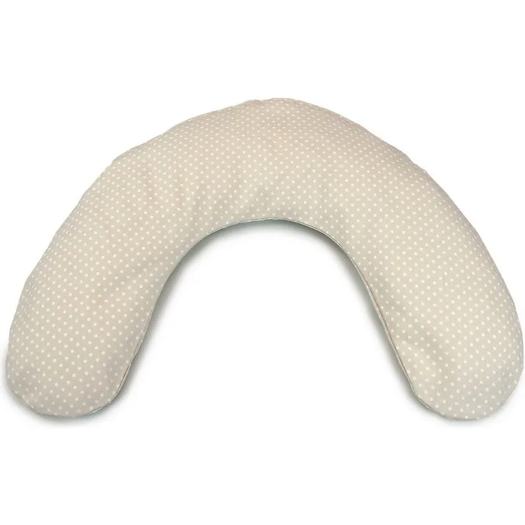 Theraline Frühchenkissen 100 x 15 inkl. Bezug Punkte beige Mikroperlen