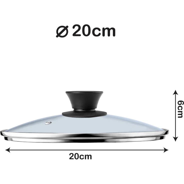 KADAX Cover Hitzebeständiges Glas für einen 20 cm Topf – Bild 3