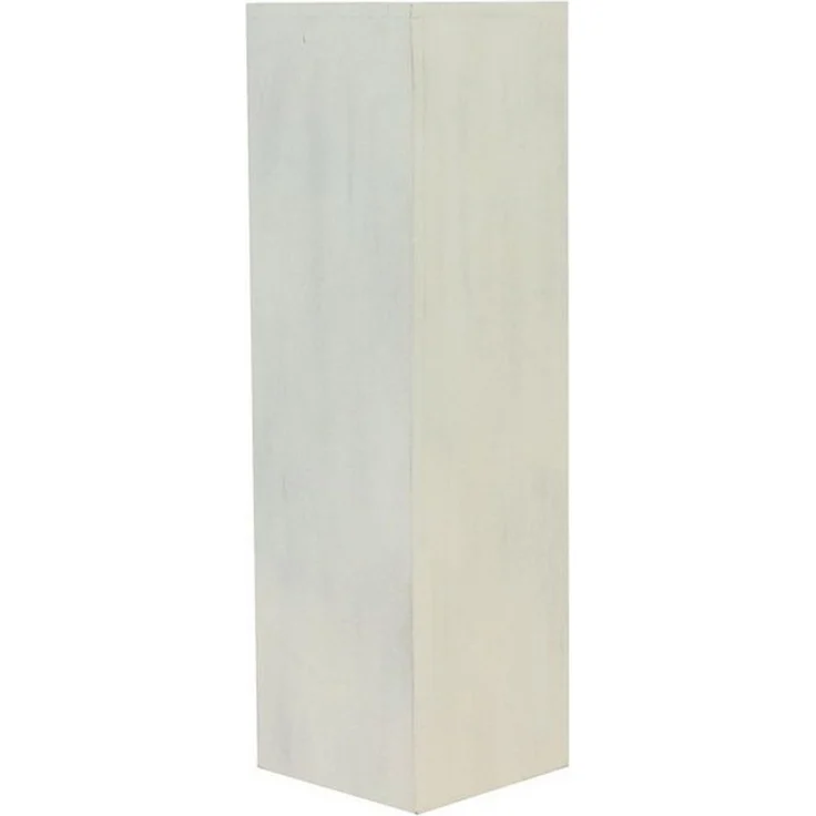 Oriental Galerie Blumenhocker Massive Holz Säule Viereckig Podest Lime-Weiß groß 85cm (1 St) – Bild 4