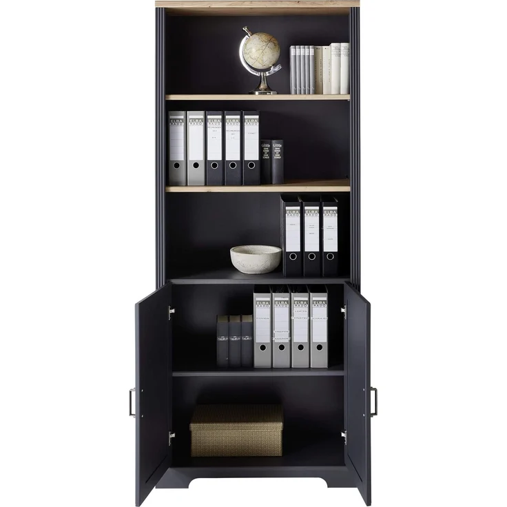 Büroregal Stauraumelement JASMIN 03 Graphit Artisan Eiche Nachbildung – Bild 2