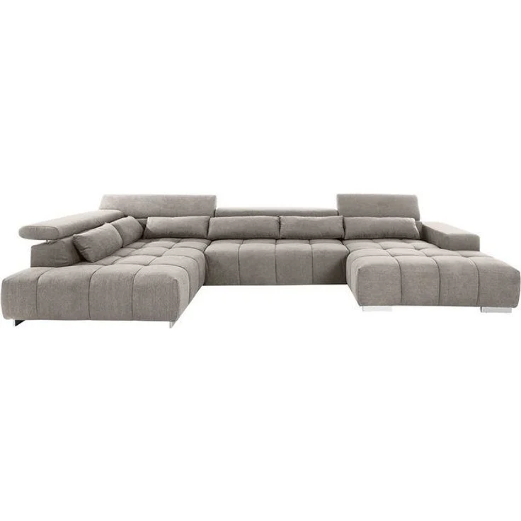 COTTA Wohnlandschaft Orion U-Form, mit Kopfteilverstellung und Zierkissen – Bild 4