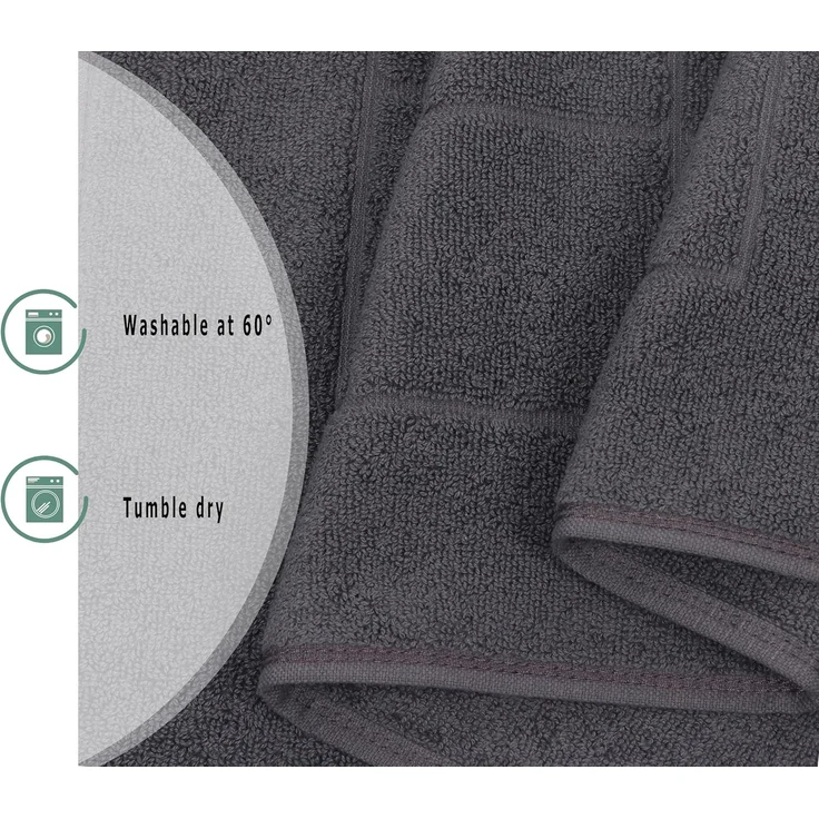 Betz Badematte Badvorleger Berlin Größe 50x70 cm Qualität 650 g/m², beidseitig nutzbar, Baumwolle, maschinenwäsche – Bild 5