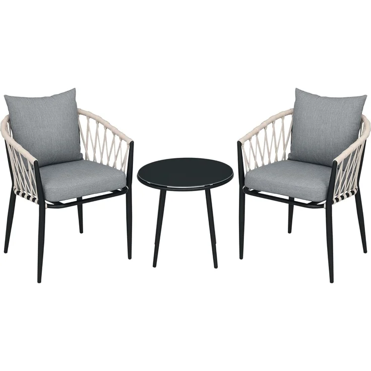 Outsunny Balkonset Mosaiksteine, Terassenmöbel, wetterbeständig – Bild 1