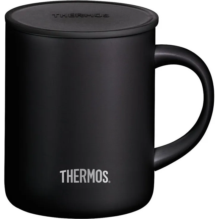 THERMOS 'Longlife Mug' Isoliertrinkbecher, Edelstahl, schwarz, 350 ml