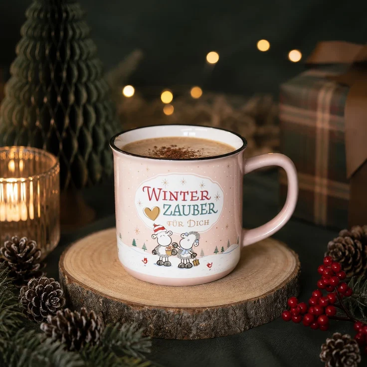 Tasse Becher 35cl Geschenk Weihnachten Adventszeit Sheepworld WINTERZAUBER 51224 – Bild 2