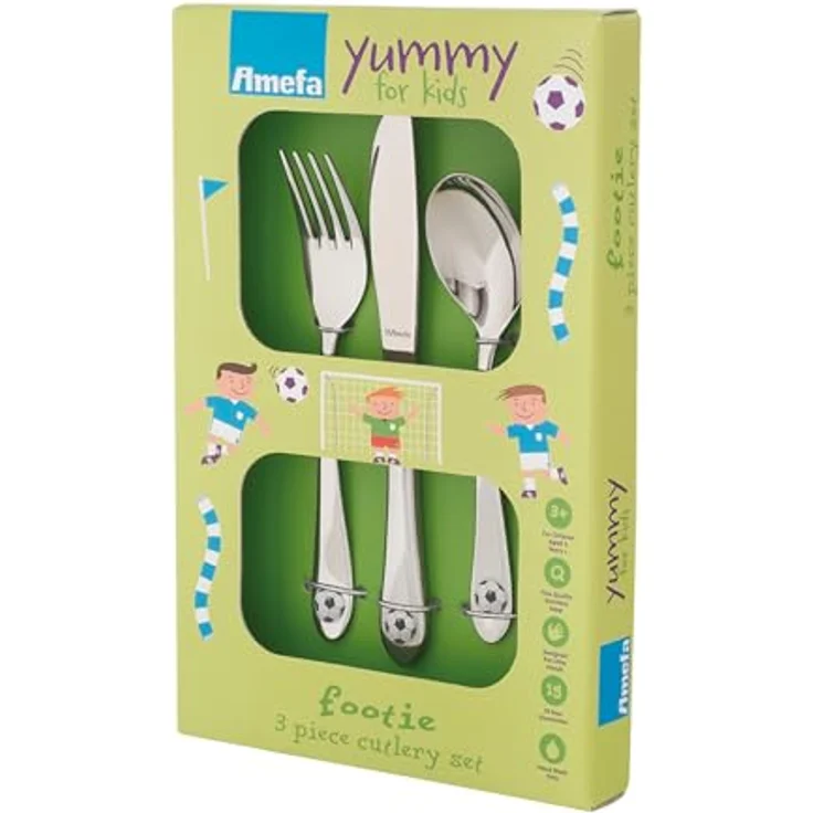 Amefa 3-tlg. Kinderbesteck-Set Footie 439150 – Bild 6