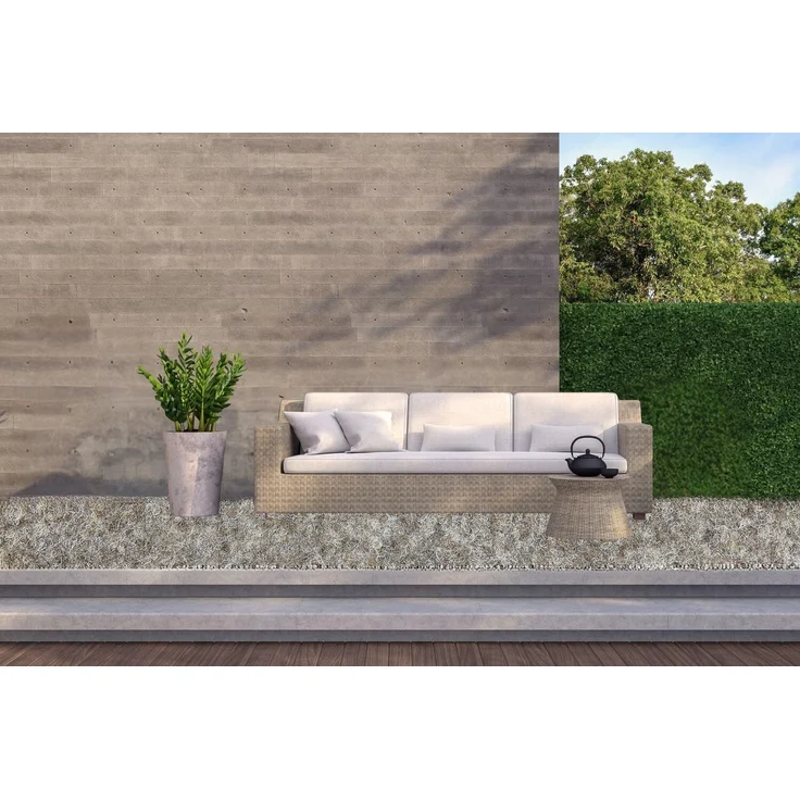 andiamo Kunstrasenteppich Deco mit Noppen - Kunstrasen Outdoor zur Verwendung als Balkon Teppich oder Rasenteppich Outdoor - wetterfest und zuschneidbar 200x300 cm Beige – Bild 4