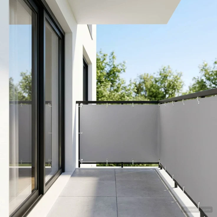 vidaXL Balkon-Sichtschutz 1,2 x 25 m Stoff mit PU-Beschichtung 42036765 – Bild 1
