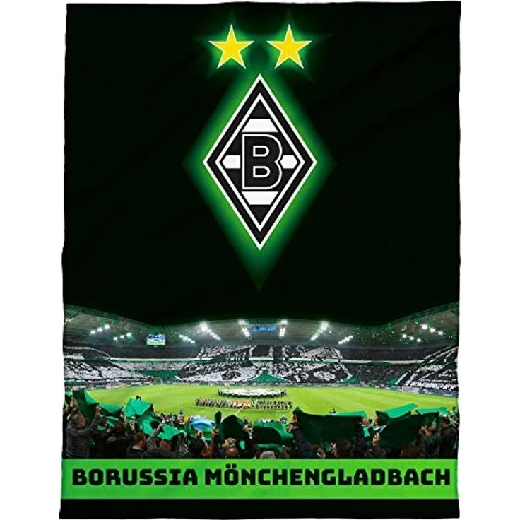 BERONAGE Kinderteppich Borussia Mönchengladbach Teppich Borussia-Park 100x120 cm, rechteckig, Höhe: 10 mm, rutschfest – Bild 1