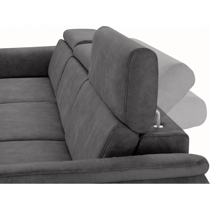 sit&more Ecksofa Avignon L-Form, Kopfteilverstellung, wahlweise mit Schlaffunktion und Bettkasten – Bild 3