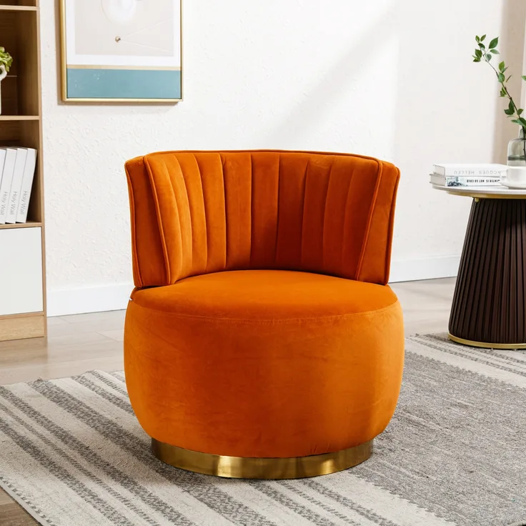LVHOM Drehsessel 360° Moderner großer Drehstuhl, Dekostuhl - Samt/Teddystoff, Polstersessel, geeignet für Wohnzimmer, Schlafzimmer, Wartezimmer, Büro