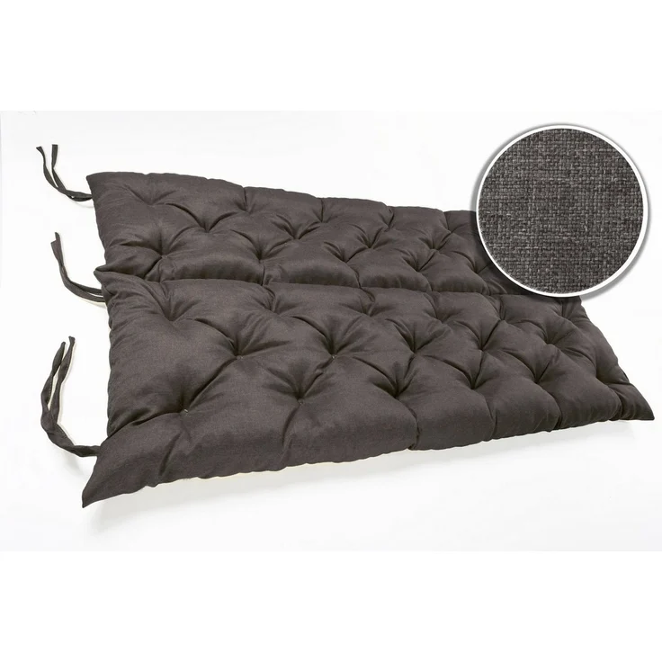 sunnypillow Bankauflage Bankauflage Stuhlkissen viele Farben und Größen zur Auswahl, 140 x 50 x 50 cm anthrazit – Bild 3