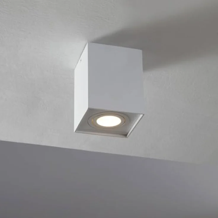 Arcchio Deckenlampe Jolina, moderne Deckenleuchte in Weiß aus Aluminium, 1 flammig, GU10, ideal für Flur, Küche und Bad – Bild 2
