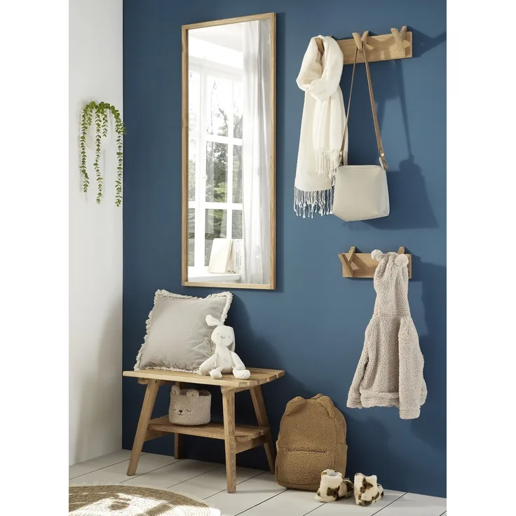 Garderoben-Set >BANTRY< (4-tlg.) in Eiche, Massivholz - 110x170x36cm (BxHxT)
