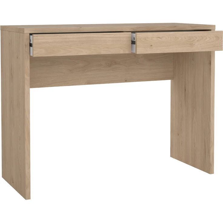 Dmora Schreibtisch Acero, Mehrzweckschreibtisch, Bürotisch für PC, Eckschreibtisch, 100x40 h77 cm, Eiche – Bild 4