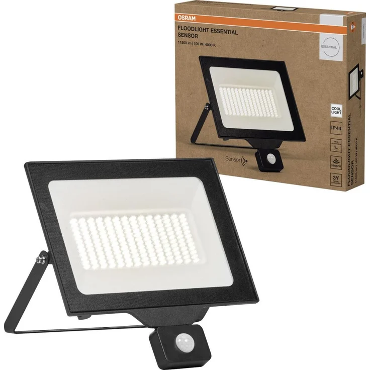 Osram Außenleuchte Floodlight Essential Sensor 100W 4000K schwarz – Bild 5