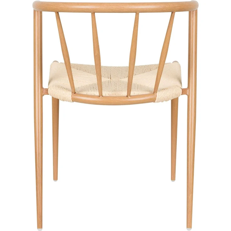 Esszimmerstuhl Che im 2er-Set, Braun mit Seilbezug und Eisengestell 52x46x70 cm – Bild 10