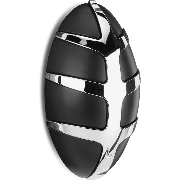 Spinder Design Wandgarderobe Garderobe BUG Schwarz Chrom, Schwarz/Chrom