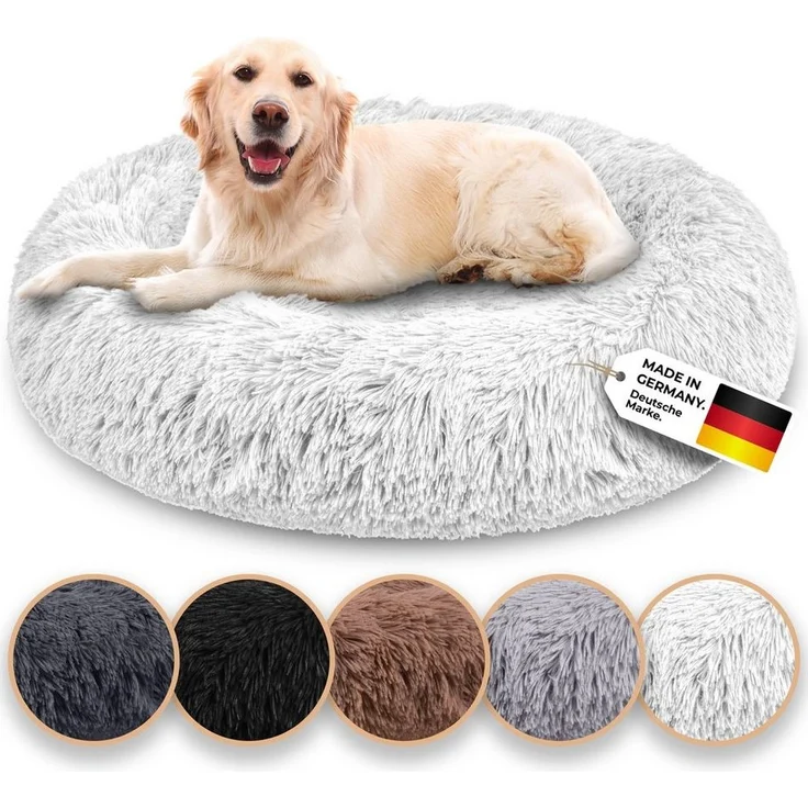 Belune Tierbett Kuschelweiches Hundebett mit Bezug - Original Belune - Made in Germany, vegane Materialien, waschbarer Bezug, verschiedene Größen und Farben, extra gemütlich – Bild 5
