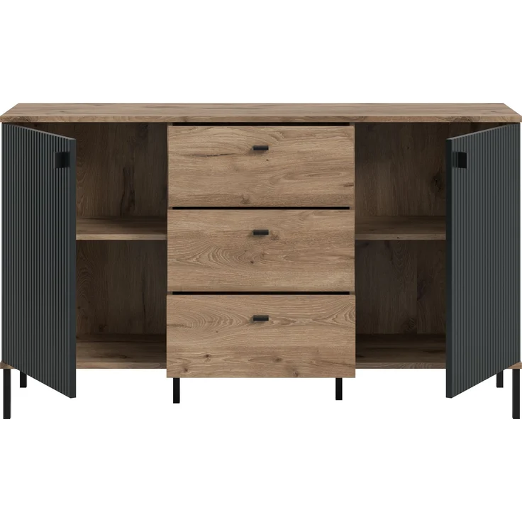 Chess Sideboard in schwarz tiefzieh – Bild 3