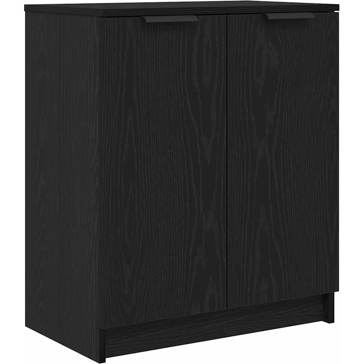vidaXL Schuhschrank Schwarz Eichen-Optik 59 x 35 x 70 cm Holzwerkstoff 862100