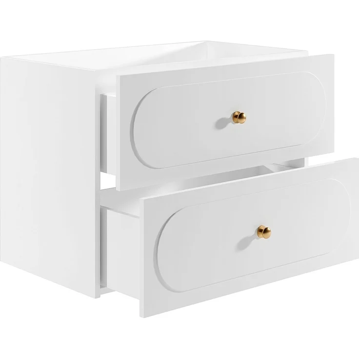Vente-unique - Badezimmermöbel hängend - Weiß - 80 cm - SATOBAL – Bild 5