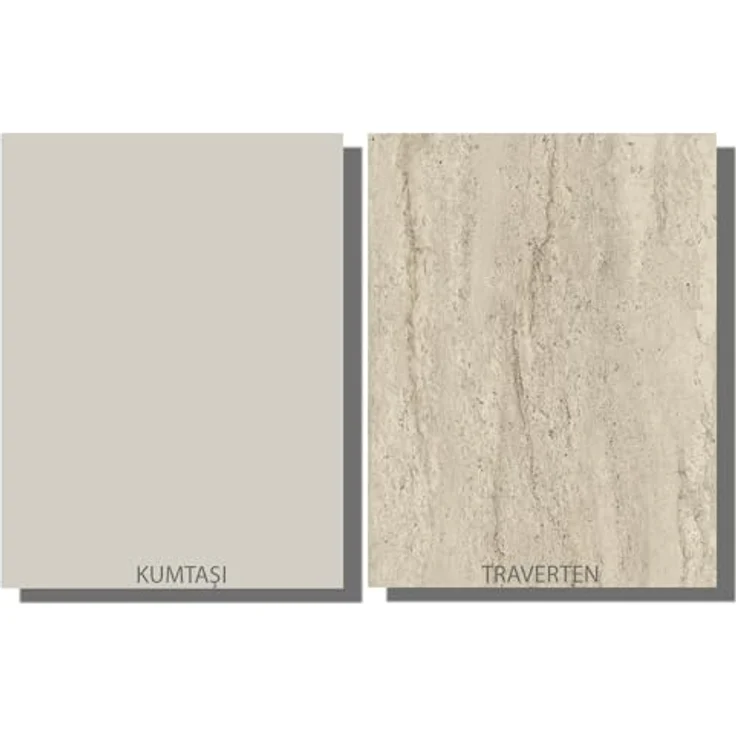 moebel17 Couchtisch Nora, Beige, Holzwerkstoff, Granitoptik, Rechteckig, 110x57x31 cm, mit 2 Regalfächern für zusätzlichen Stauraum – Bild 9