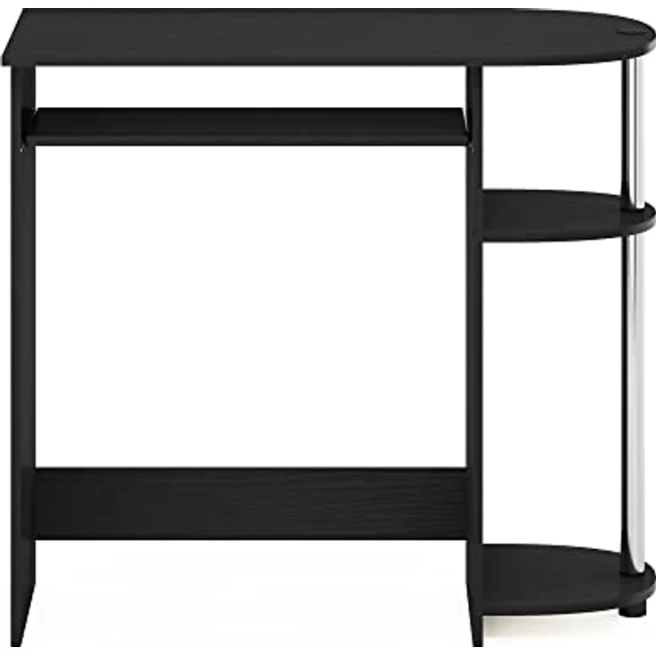 Furinno Simplistic Computertisch für einfache Montage, Americano, Edelstahl – Bild 8