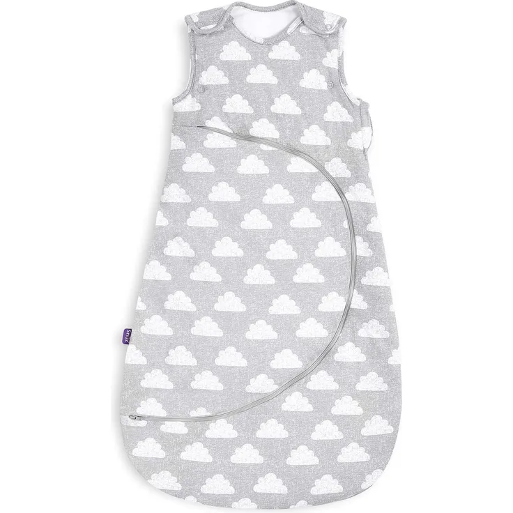 SnüzPouch Baby Schlafsack, 0. 5 Tog - "Cloud Nine" Design - Weiche 100% Baumwolle mit Reißverschluss für einfaches Windelwechseln - 0-6 Monate
