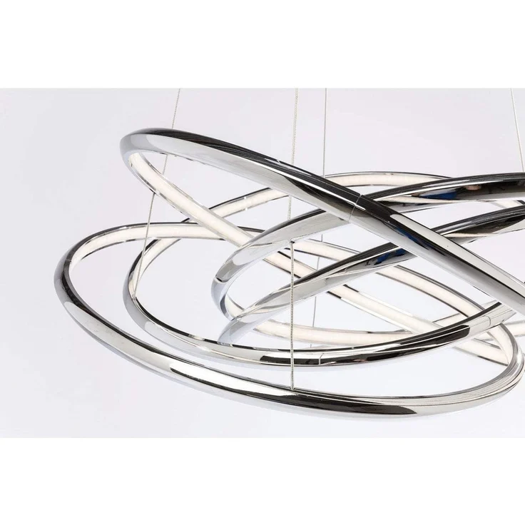 KARE Design Hängeleuchte Saturn LED Chrome Big 39162 – Bild 9