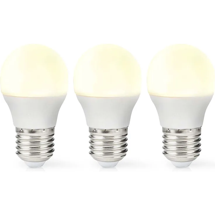 LED-Lampe E27 | G45 | 4.9 W | 470 lm | 2700 K | Warmweiss | Retro Style | Matte lampe | 3 Stück