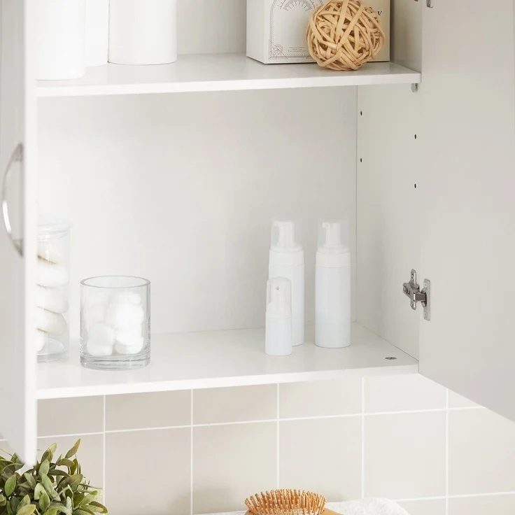SoBuy FRG231-W Hängeschrank, MDF, Lackiert, Weiß, 60 x 60 x 30 cm – Bild 8