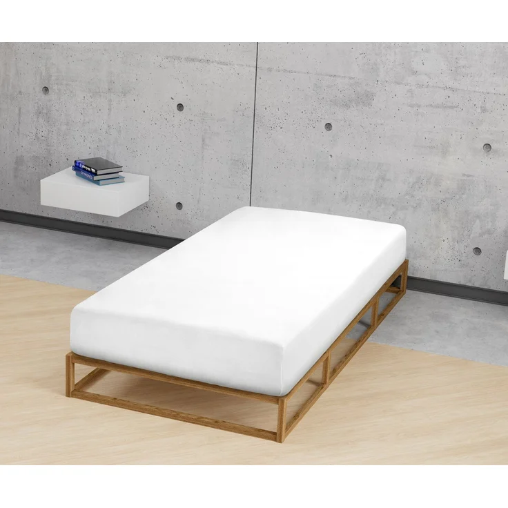 biberna Frottee-Stretch-Spannbetttuch 0012344, weiß, 1x 90x190 cm - 100x200 cm – Bild 3
