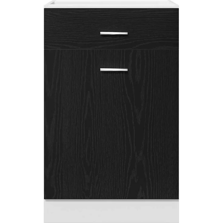 vidaXL Hängeschrank Schwarz Eichen-Optik 50 x 46 x 81,5 cm 863257 – Bild 7