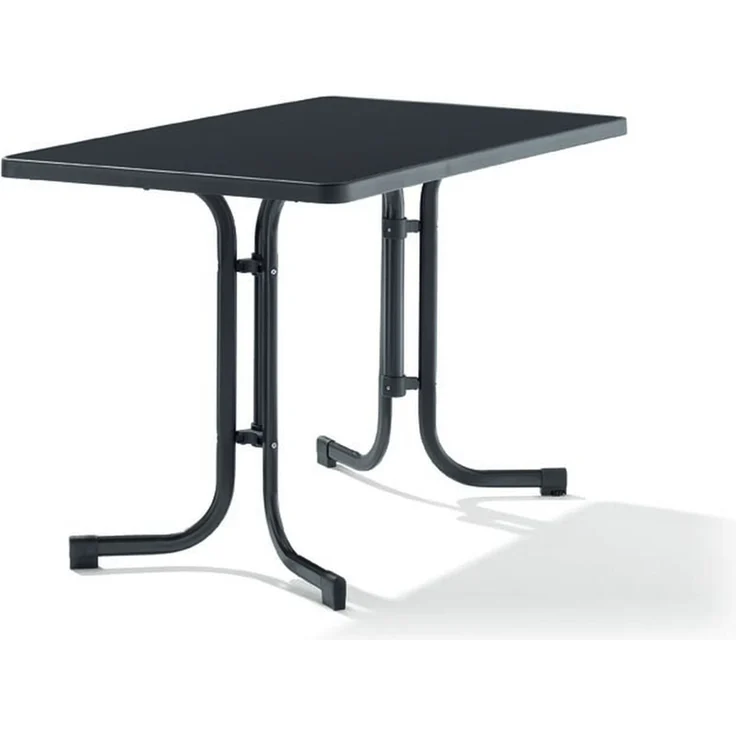Klapptisch >Boulevard< in Schiefer anthrazit, mecalit®-PRO - 115x72x69cm (BxHxT) – Bild 1