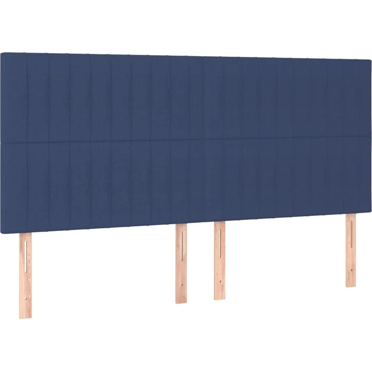 vidaXL Kopfteile 4 Stk. Blau 90 x 5 x 78/88 cm Stoff 3116590 – Bild 2