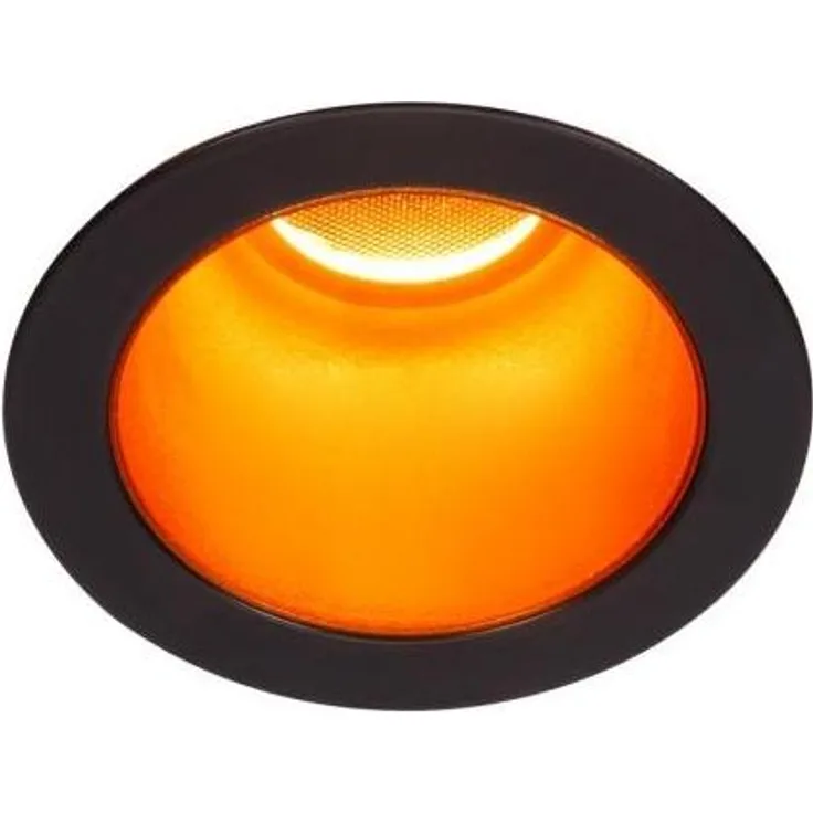 SLV Leuchte 1002594 HORN MAGNA LED Indoor Deckeneinbauleuchte schwarz gold 3000K 25°