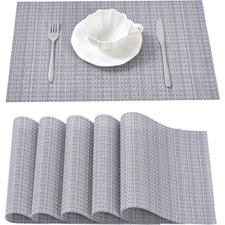 Simurq Platzset - Tischsets Abwaschbar / Rutschfest und Waschbar, (Platzdeckchen in 45x30 cm - Tischunterlage -, 6-St, Set mit 4 oder 6 Tischsets), Tischuntersetzer für Esszimmer und Küche – Bild 4