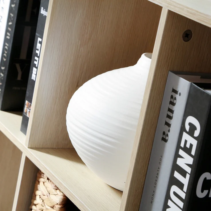 Casâme Regal mit 6 Fächern und metallbeinen - Helles Holz – Bild 6