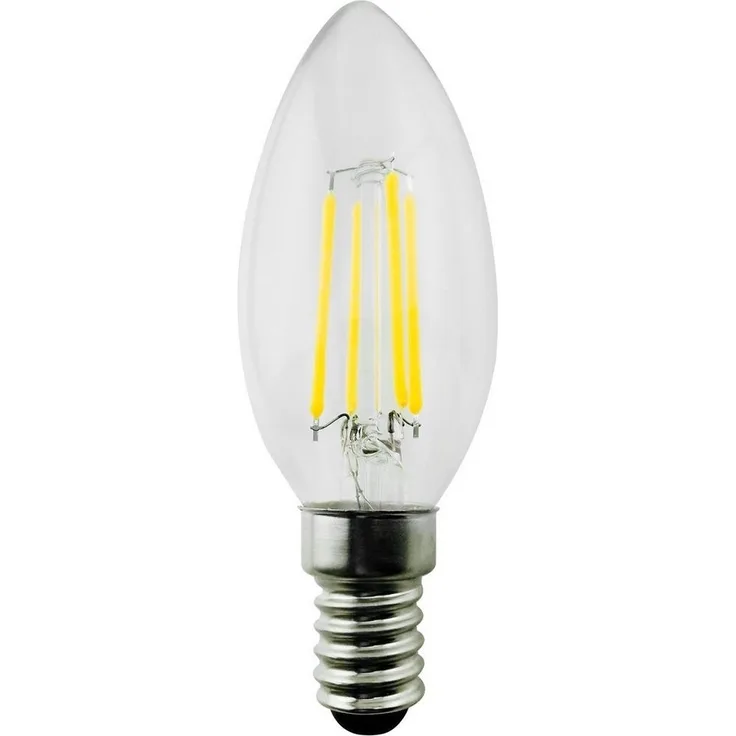 Maclean LED-Leuchtmittel, E14, 1 St, Warmweiß, 4W [40W] 470 Lumen oder 6W [60W] 600 Lumen, Birnen u. Kerzen-Form