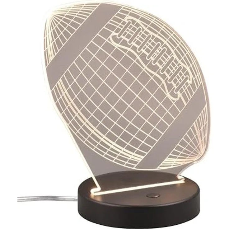 3D Dekoleuchte FOOTBALL mit RGB Farbwechsler, Höhe 21cm