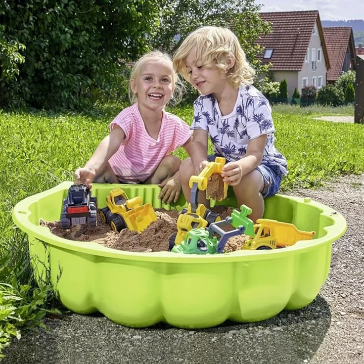 BIG Sand-/Wassermuschel Grün 88 x 73 x 22 cm | für Kinder ab ab 1,5 Jahren – Bild 5