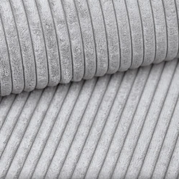 Kaiser Möbel Boxspringbett Viesta, 140x200 cm, mit Bettkasten und Viscoschaum-Topper, Cordstoff Poso Hellgrau H3 – Bild 5