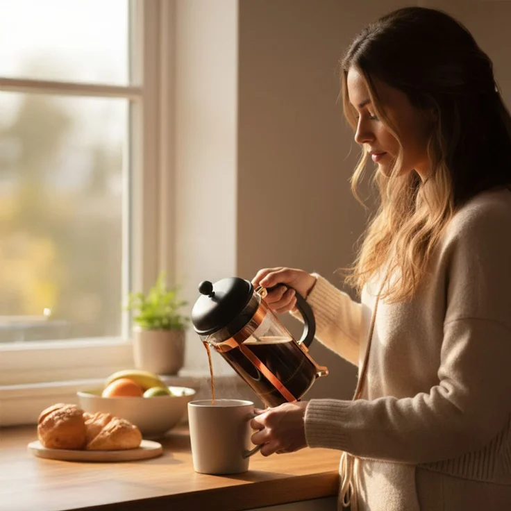 Bodum Caffettiera French Press System Kaffeebereiter 1,0l Kupfer – Bild 2