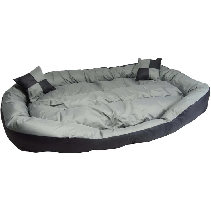 Hossis Wholesale Big Tier Sofa Hundebett XL 150x120x25cm | Kuschelig & waschbar | Großes Hundesofa mit Wendekissen & 2 Zierkissen | Welpenbett aus 100% Polyester | Geruchsfrei & pflegeleicht – Bild 1