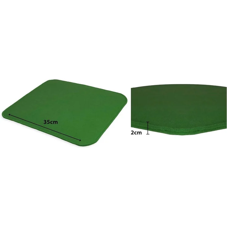 sunnypillow Stuhlkissen 4er Set Stuhlkissen aus Filz quadratisch 35x35 cm Filzkissen, Dunkelgrün – Bild 2
