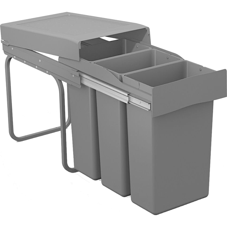 Victory Abfallsammler 72233060 Bio Trio Deluxe 30 Liter hellgrau – Bild 2
