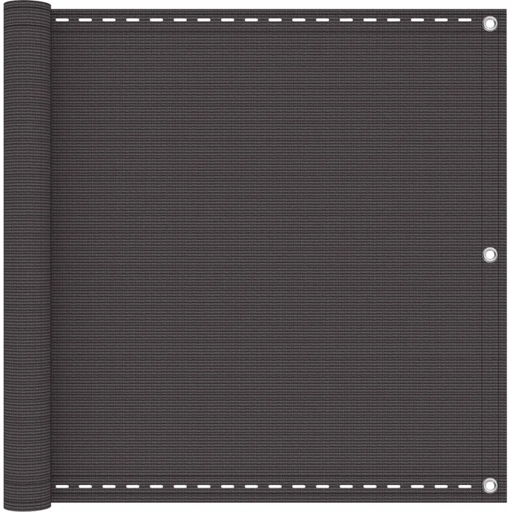 vidaXL Balkonsichtschutz Anthrazit 120 x 800 cm HDPE und Aluminium 4002851 – Bild 1